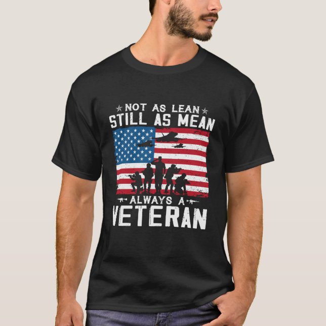 Camiseta Não Tão Leve Como Sempre Um Veterano (Frente)