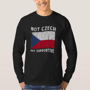 Camiseta Não Tcheco Mas Inspirador Bandeira Nacional de Apo