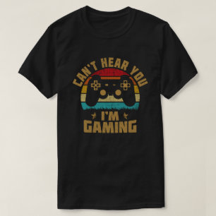 Camiseta Não te ouço, estou a jogar no fone do Gamer Gift