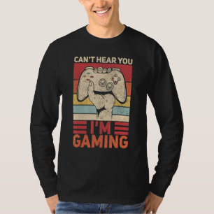 Camiseta Não te ouço, estou a jogar vídeo dos rapazes Roupa