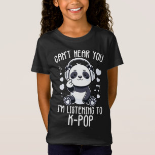 Camiseta Não te ouço, estou a ouvir o Kpop Merch K-pop