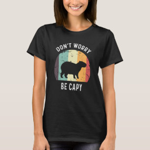 Camiseta Não te preocupes por ser Capy Feliz Zen Capybara
