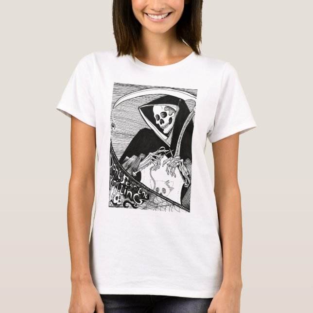 Camiseta Não tema a confecção de malhas! (Frente)