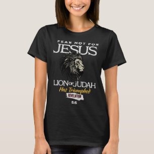 Camiseta Não Temerás Porque Jesus Leão De Judá Triunfou Rev
