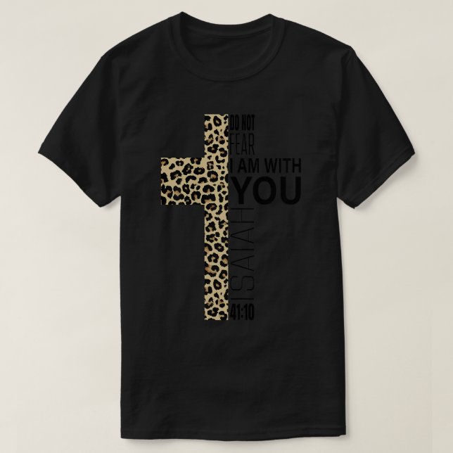 Camiseta Não Tenha Medo Da Mãe Cristã Que Presente A Prina- (Frente do Design)