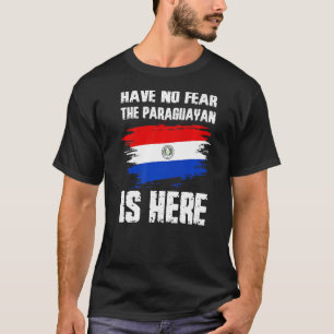 Camiseta Não Tenha Medo De O Paraguai Estar Aqui Bandeira D