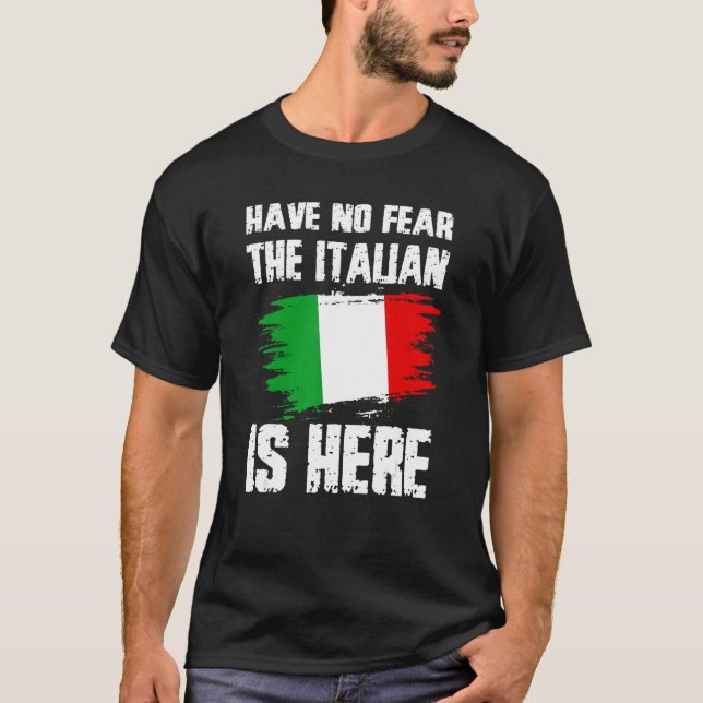 Camiseta Não Tenha Medo De Que O Italiano Esteja Aqui O Org (Frente)
