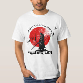 Camiseta Não tenha medo | Motivação de Trader | Samurai