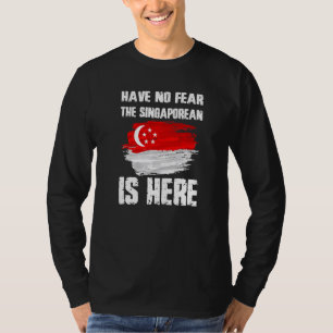 Camiseta Não Tenha Medo O Singapurense Está Aqui Bandeira d
