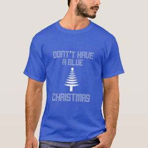 Camiseta Não tenha um Natal azul