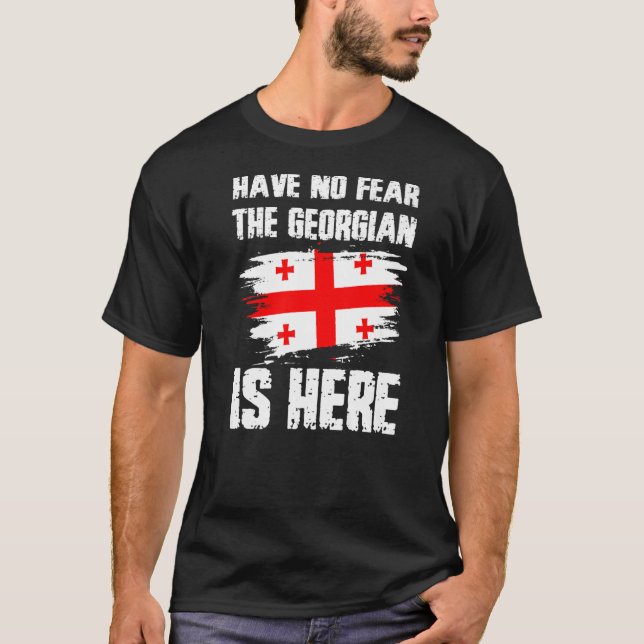 Camiseta Não Tenham Medo De Que O Georgiano Esteja Aqui Pre (Frente)