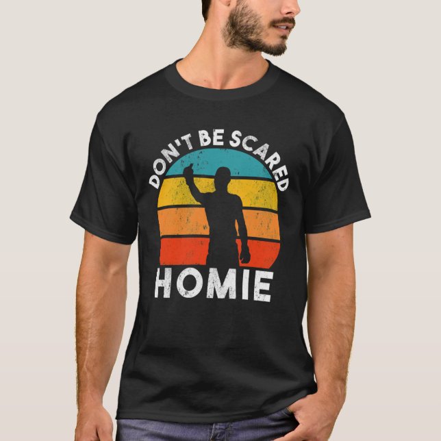 Camiseta Não tenhas medo, amigo Retro  (Frente)