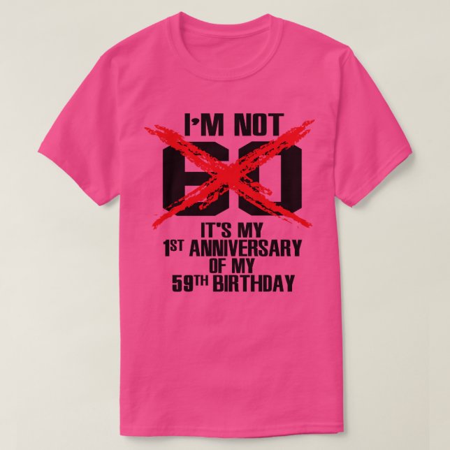 Camiseta Não tenho 60 (Frente do Design)