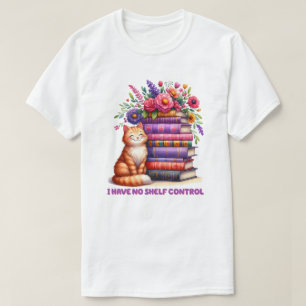 Camiseta Não tenho gatinho de controle de prateleira
