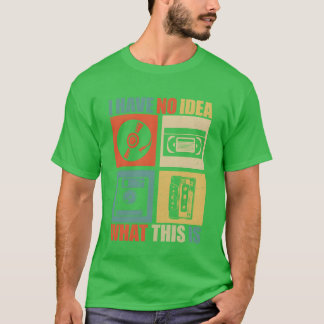 Camiseta Não tenho ideia do que isto é Homem Mulher Criança