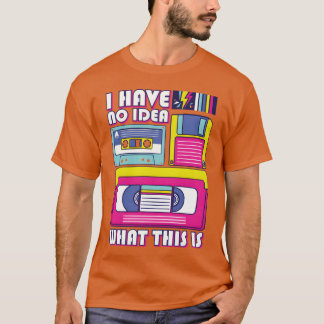 Camiseta Não tenho ideia do que seja isto É cassete dos ano