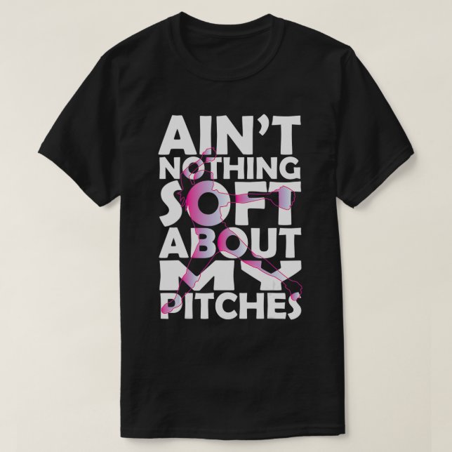 Camiseta Não Tenho Nada De Softball Com Os Meus Pingos (Frente do Design)