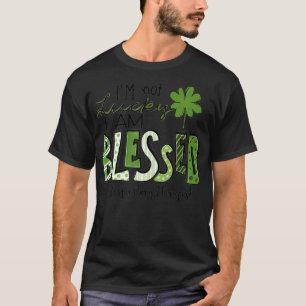 Camiseta Não tenho sorte de ser abençoado terapeuta respira