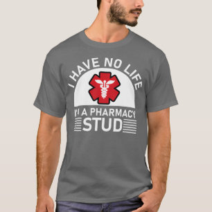 Camiseta Não tenho vida de ix27m um estudo de farmácia 5