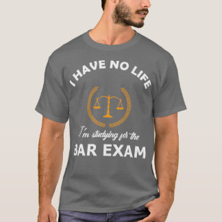 Camiseta Não tenho vida que estou estudando para o exame de
