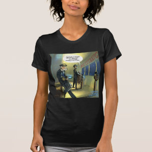 Camiseta Não Texto E Titanic Engraçado