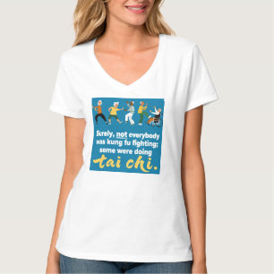 Camiseta Não Todos Estavam Lutando Kung Fu, tai chi