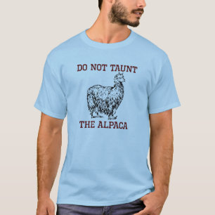 Camiseta Não toque Alpaca