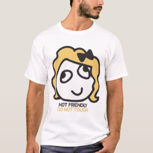 Camiseta Não toque amigavelmente   Eu Amo Meu Amigo