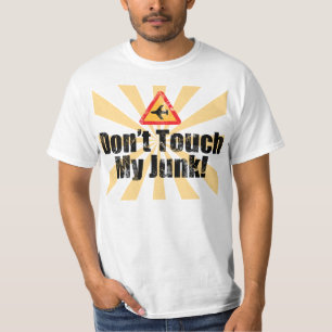 Camiseta Não toque em minha sucata, segurança aeroportuá