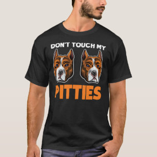 Camiseta Não Toque Em Minhas Escuridão Engraçado Cachorro B