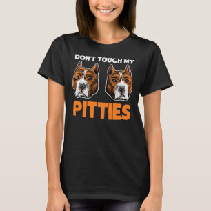Camiseta Não Toque Em Minhas Escuridão Engraçado Cachorro B