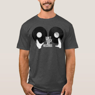 Camiseta Não toque Meus Discos de Vinil LP Colecionador Gê