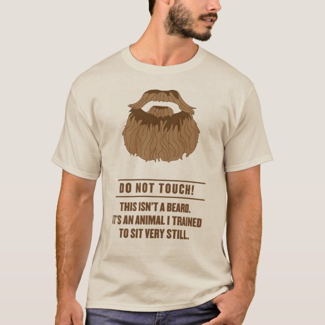 Camiseta Não toque na barba! (Frente)