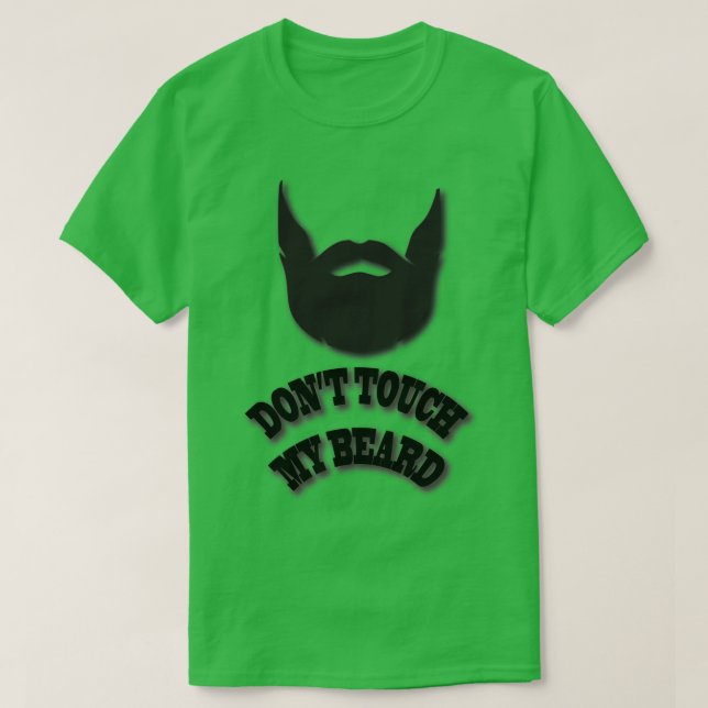 Camiseta Não toque na minha barba (Frente do Design)