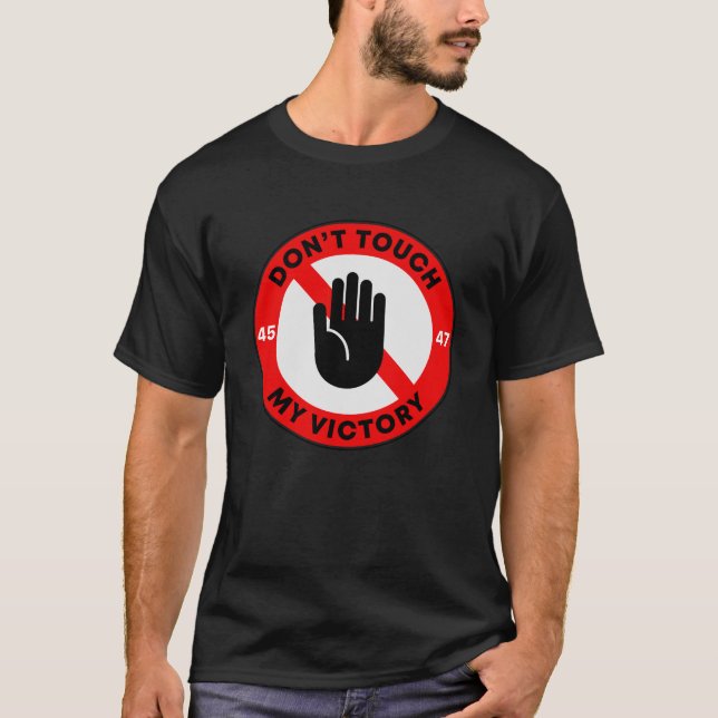 Camiseta "Não toques na minha vitória", republicano (Frente)