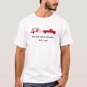Camiseta Não tudo que Wander é caravana perdida do reboqu