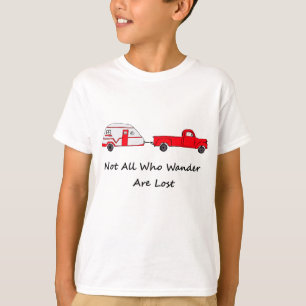 Camiseta Não tudo que Wander é caravana perdida do reboqu