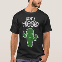 Não um cacto engraçado do hugger introverts