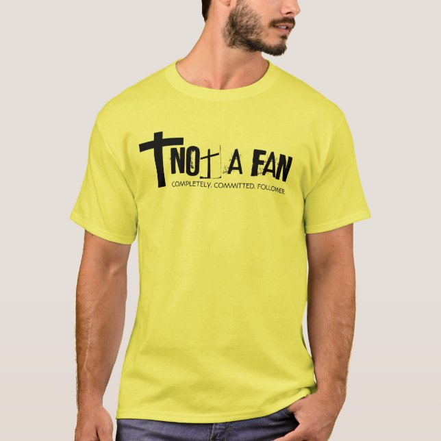 Camiseta Não um fã (Frente)