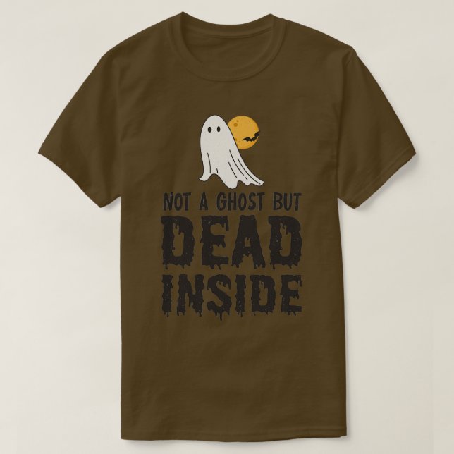 Camiseta não um fantasma, mas um dentro morto (Frente do Design)