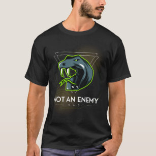 Camiseta Não Um Gráfico De Cobra Inimigo