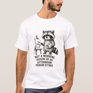 Camiseta Não Um Guaxinim Matutino