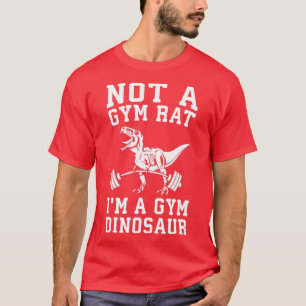 Camiseta Não Um Rato De Gym Eu Sou Um Rex Engraçado De Dino