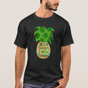 Camiseta Não Um Swinger Eu Gosto Apenas De Ananases