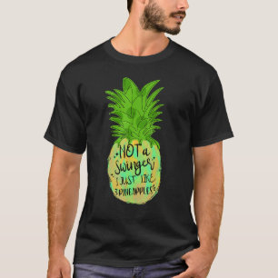 Camiseta Não Um Swinger Eu Gosto Apenas De Ananases De Verã