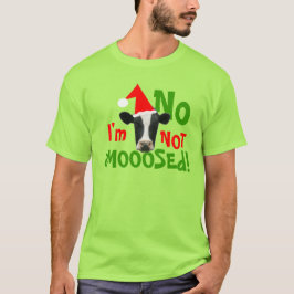 Camiseta Não um t-shirt engraçado da vaca do Natal dos