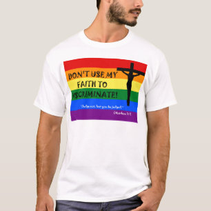 Camiseta Não use minha fé para discriminar