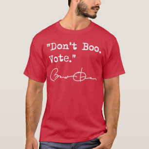 Camiseta Não Vai Boo Vote Barack Obama