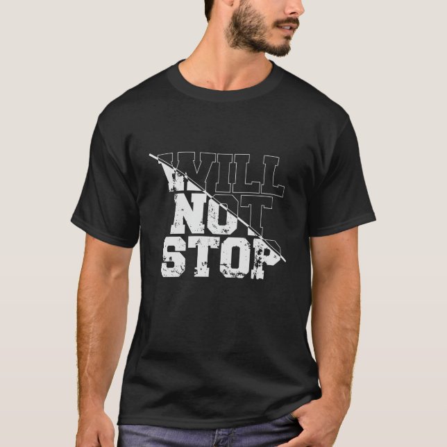 Camiseta não vai parar (Frente)