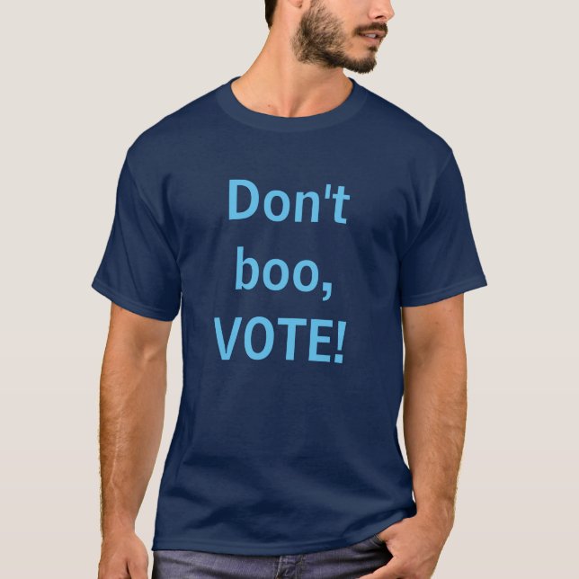 Camiseta Não vai vaiar, VOTE (Frente)